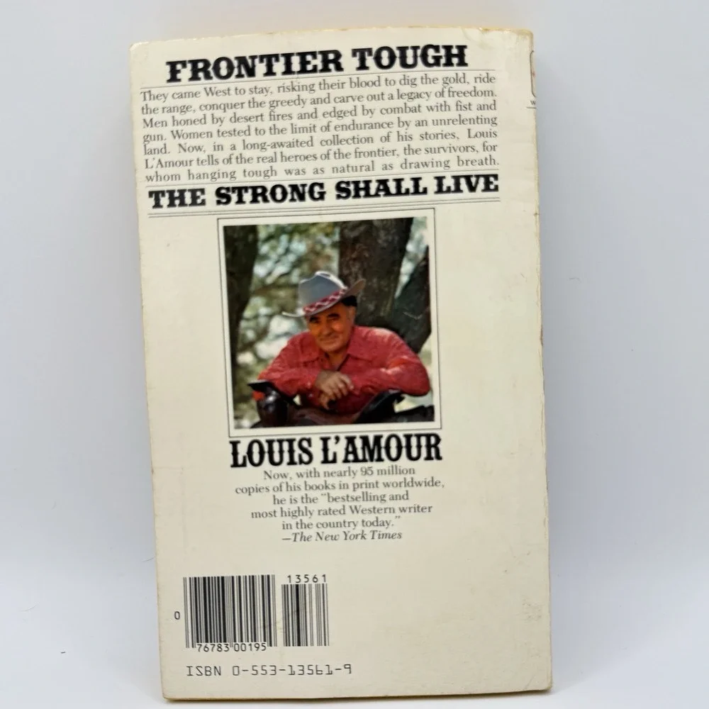 Louis L'Amour--The Strong Shall Live 1st Edition 1980‎ Western Paperback
